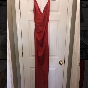 BEAUTIFUL PROM OR FORMAL RED DRESS WORN ONCE